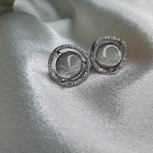 round-stud-earrings-featuring-monalisa-stones-with-a-crystal-halo-and-a-silver-toned-setting
