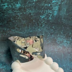 silver-toned-hammered-cuff-bracelet