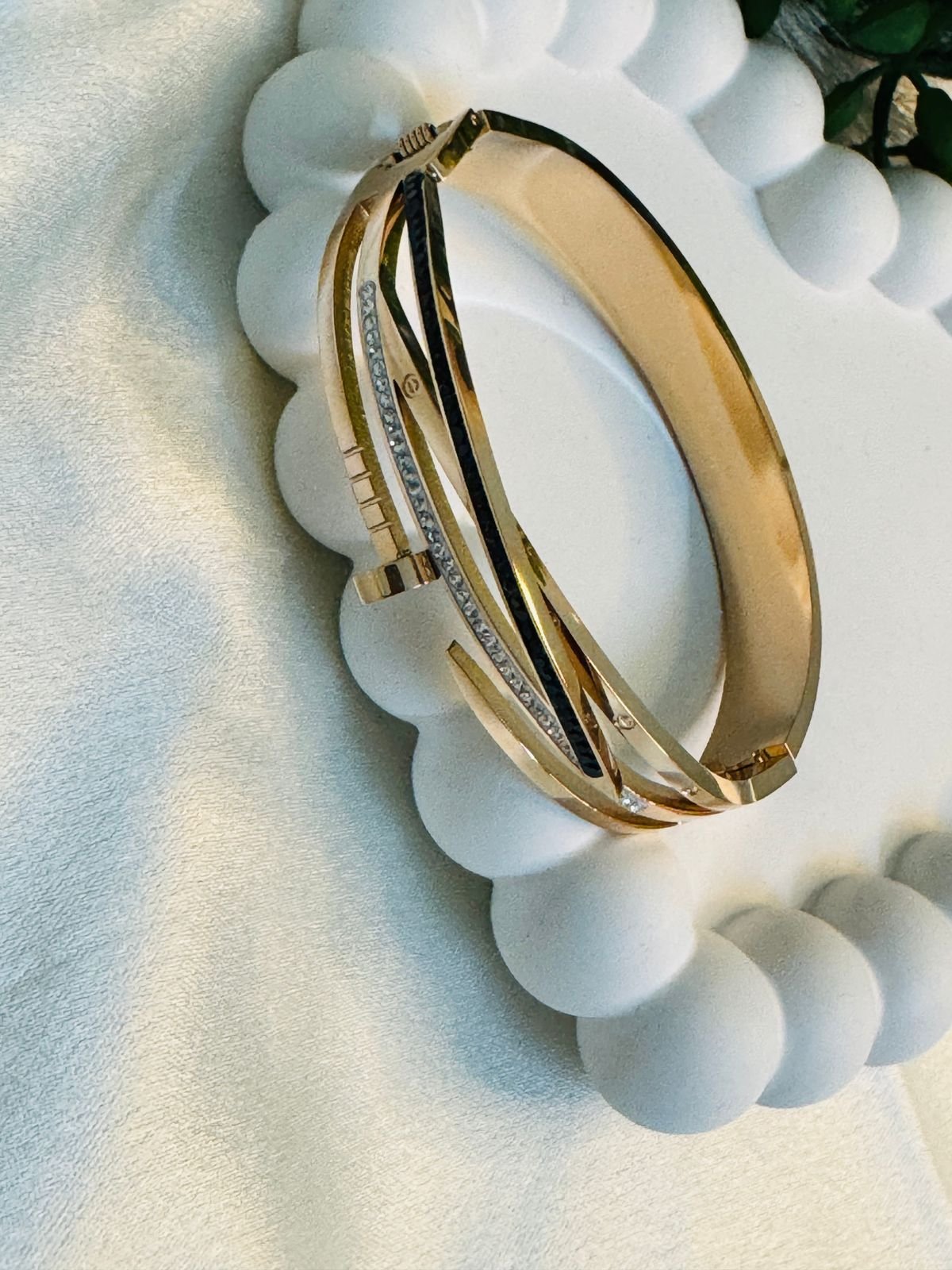 Trendy Superhit Most Demanding Rose Gold American Diamond Fancy Designer Bracelets. - Image 3